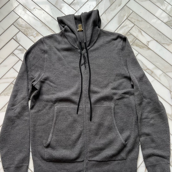 Theory Charcoal Textured Knit Sweater - Picture 3 of 4